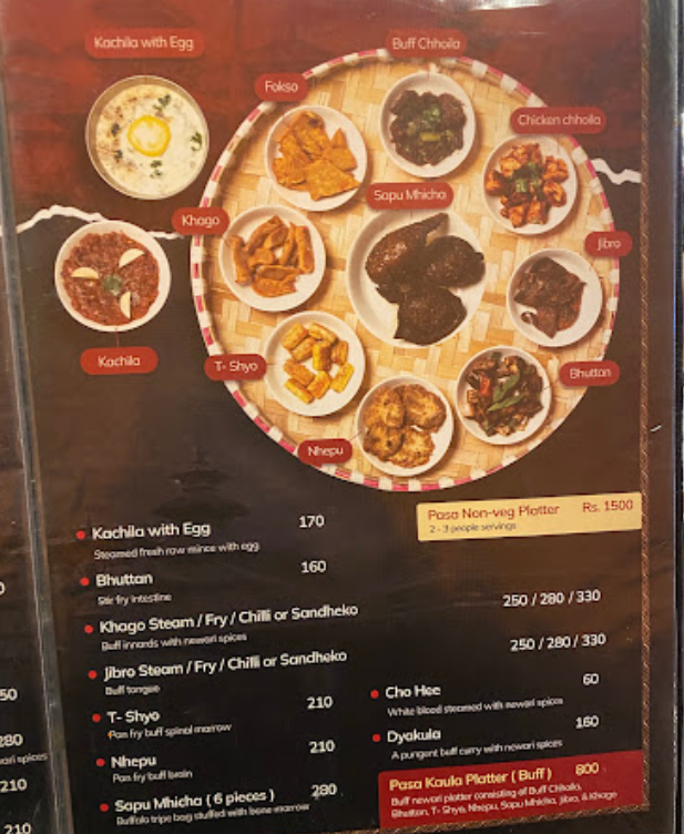 Pasa Newari Kitchen menu 3