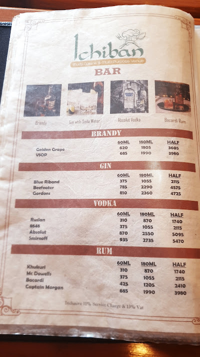 Ichiban Multi Cuisine & Multi Purpose Venue menu 3