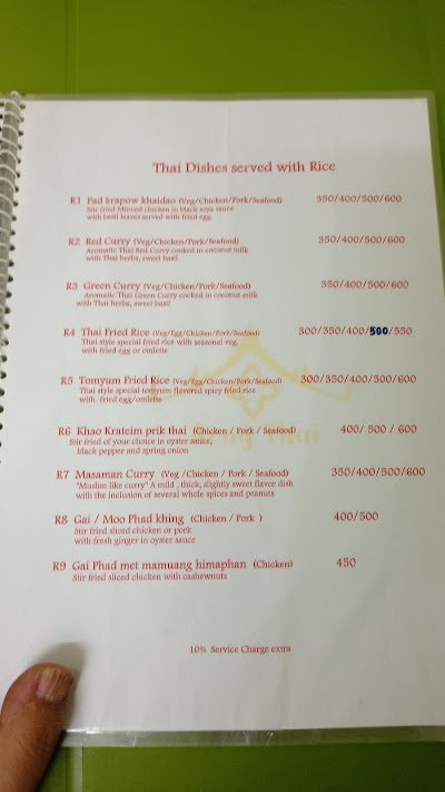 Aroy Thai menu 2