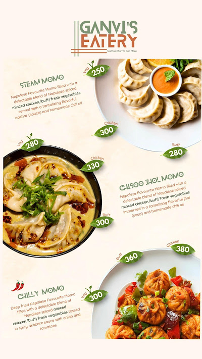Ganvi's Eatery menu 1