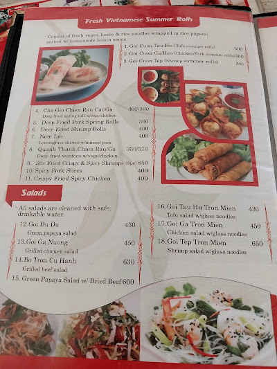 Pho 99 menu 1