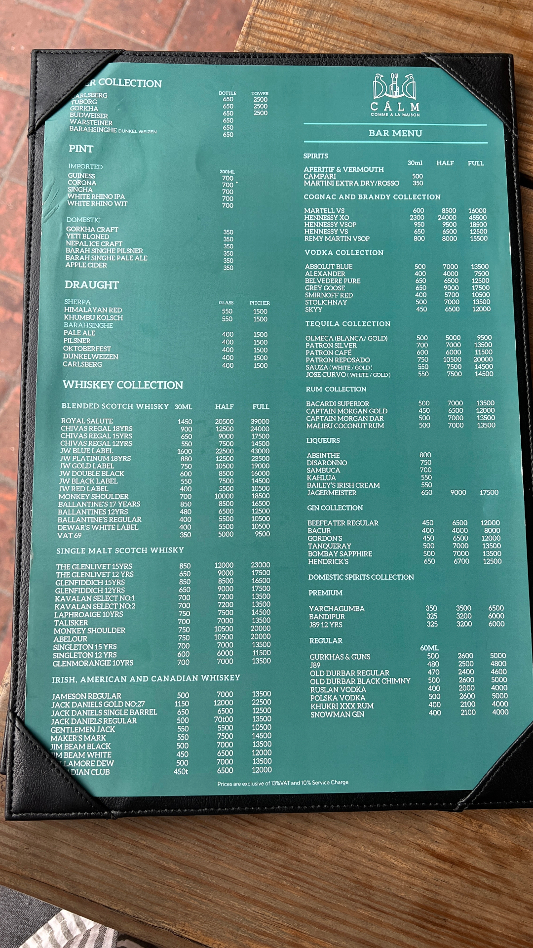 Calm Restro & Bar menu 3