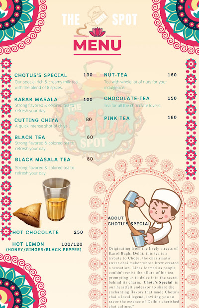 The Chiya Spot menu 1