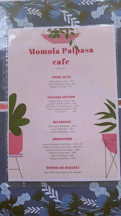 La Palpasa Coffee menu 1