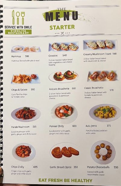 Vinoliva Restaurant & Bar menu 3