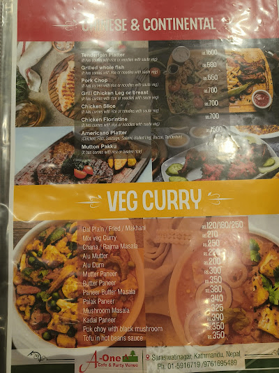 A One Cafe and Party Venue, Saraswatinagar_menu_5