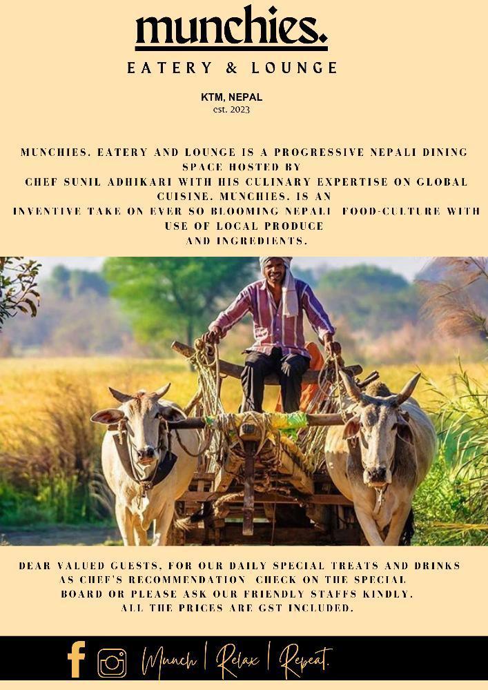 MUNCHIES EATERY AND LOUNGE menu 1