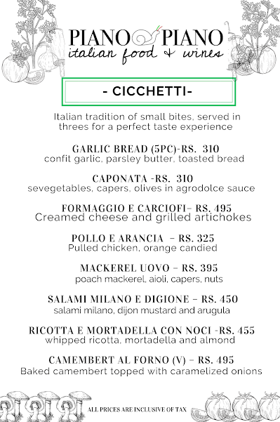 Piano Piano, Lazimpat - Best Italian Restaurant In Kathmandu menu 4
