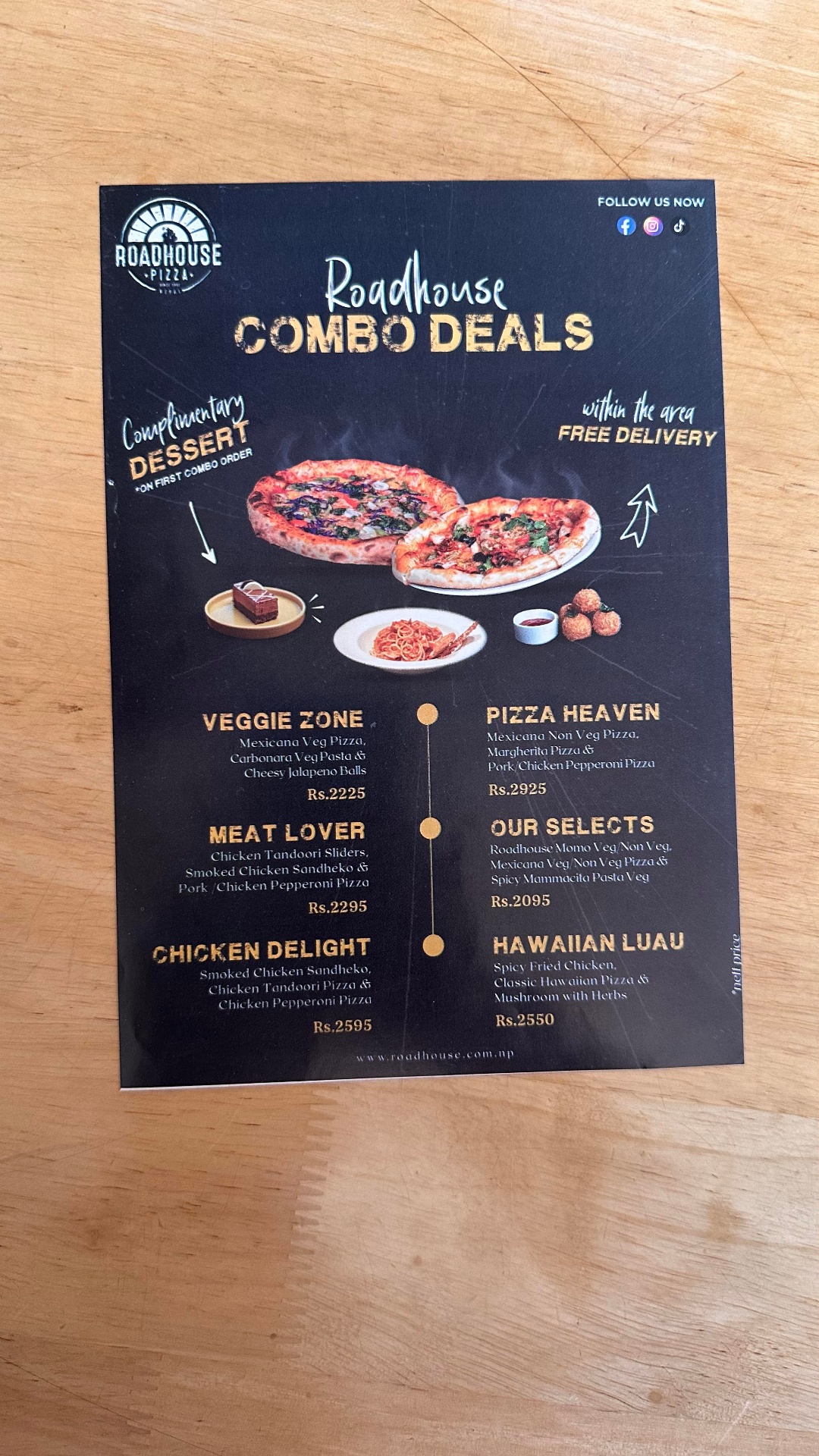 Roadhouse Cafe, Boudha menu 3