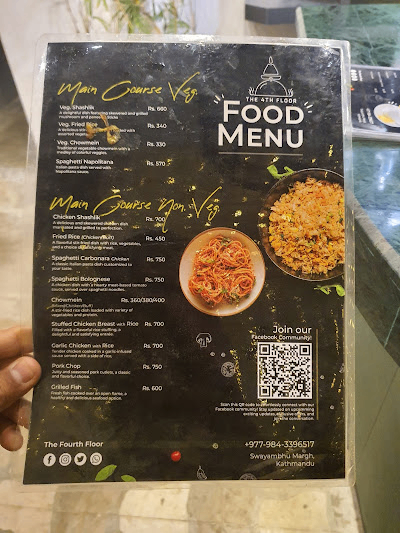 The Fourth Floor Restaurant and Bar - Swoyambhu menu 1