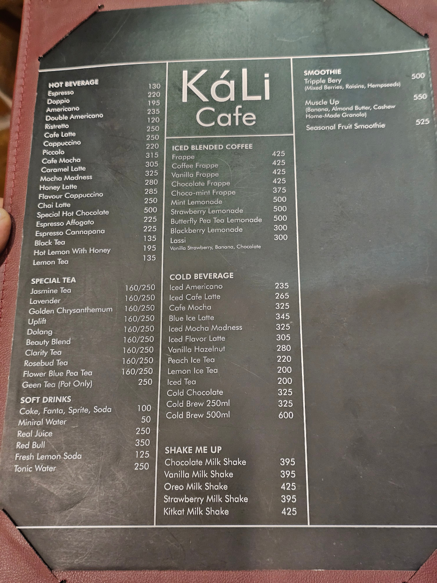 Dokdo Sarang korean restaurant menu 1