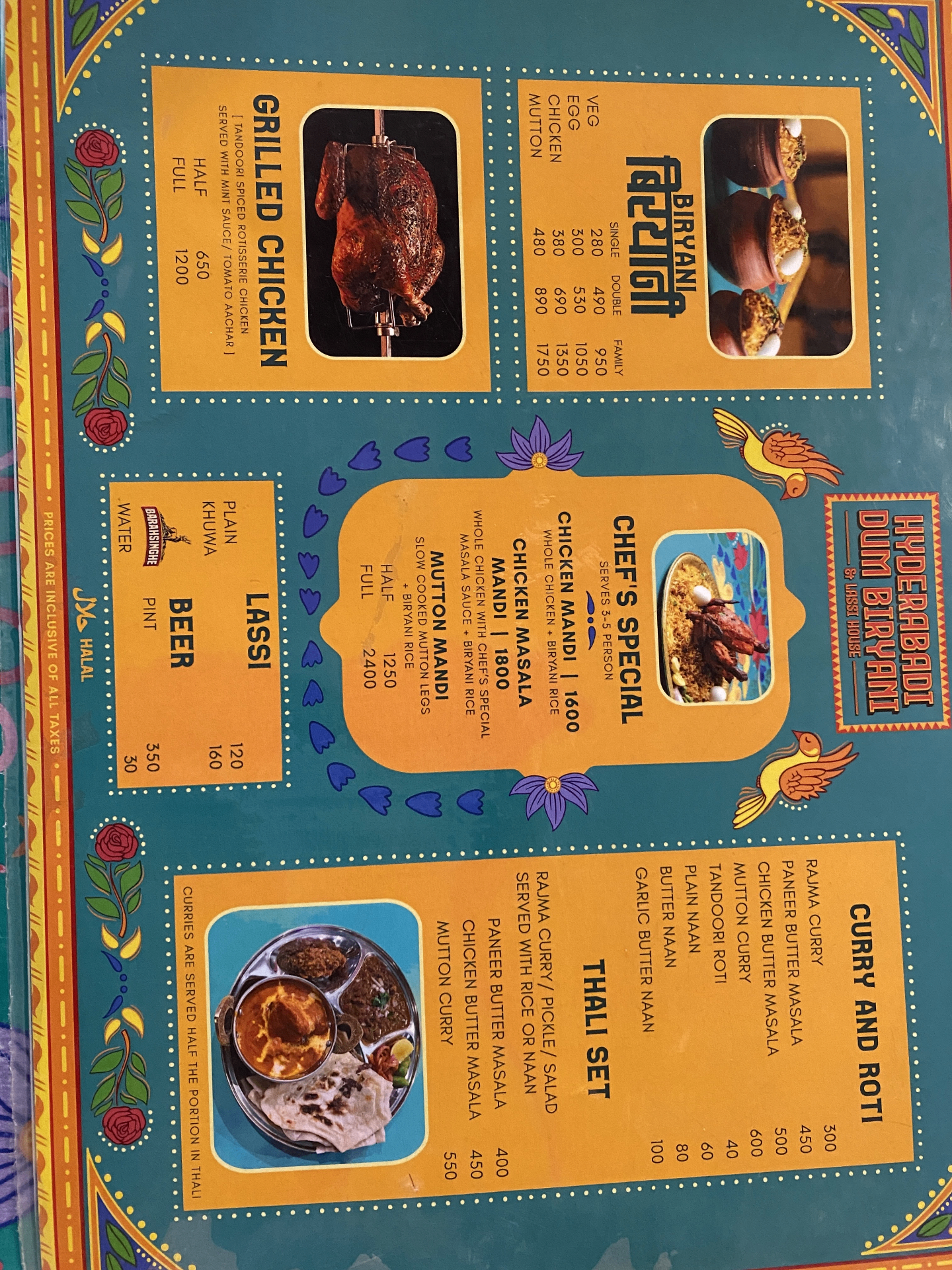 Hyderabadi Dum Biryani menu 1