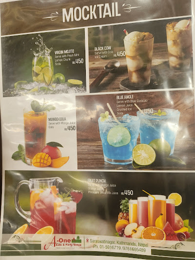 A One Cafe and Party Venue, Saraswatinagar_menu_11