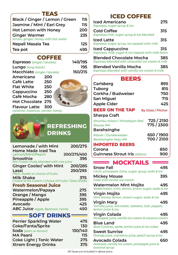Avocado Cafe menu 3