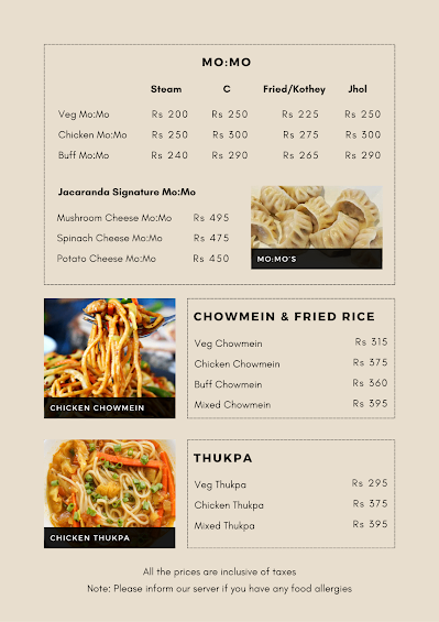 Jacaranda Tree Garden menu 3