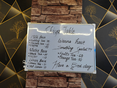 Chiya Table - Best Cafe menu 1