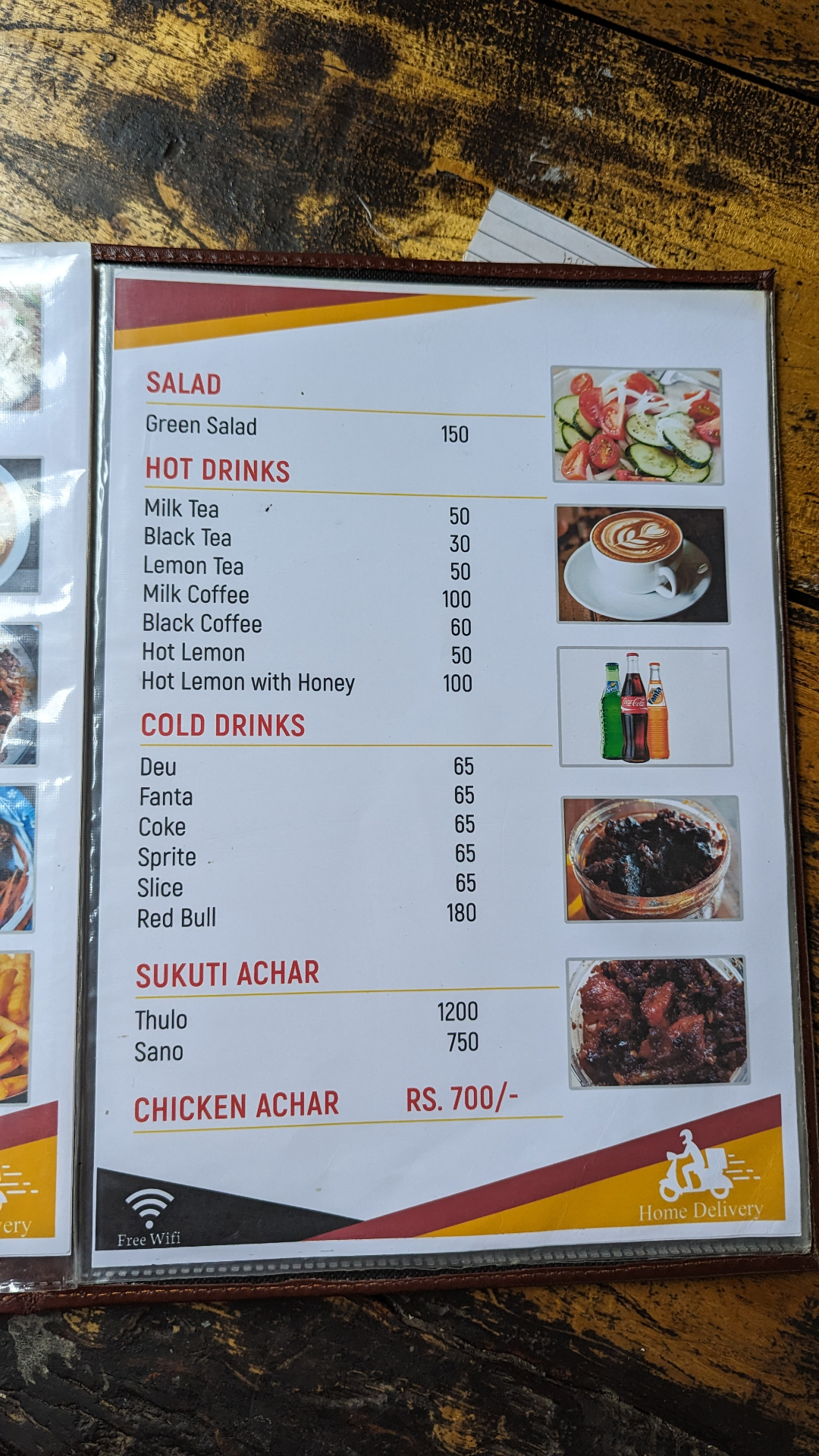 DAURA MO MO menu 2
