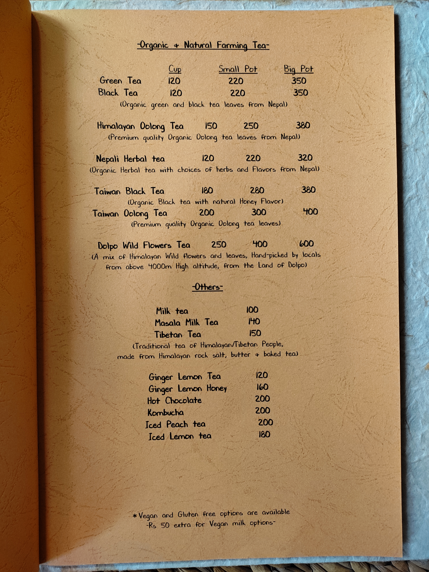 Ananda Tree House menu 3
