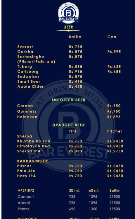 Kathmandu Grill Restaurant menu 1