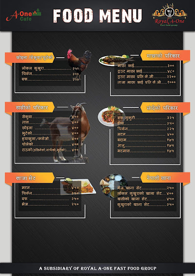 A one Cafe Old Baneshwor menu 2