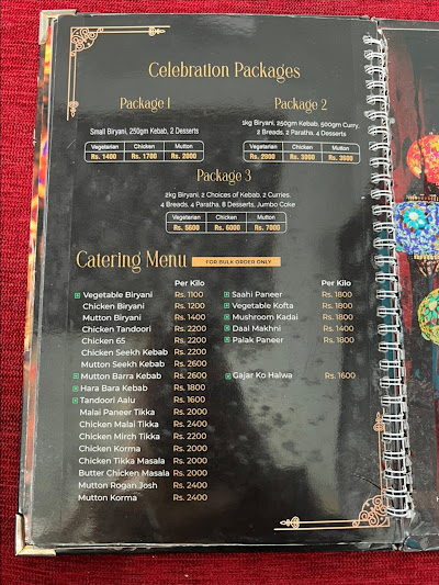 Haadi Biryani menu 3