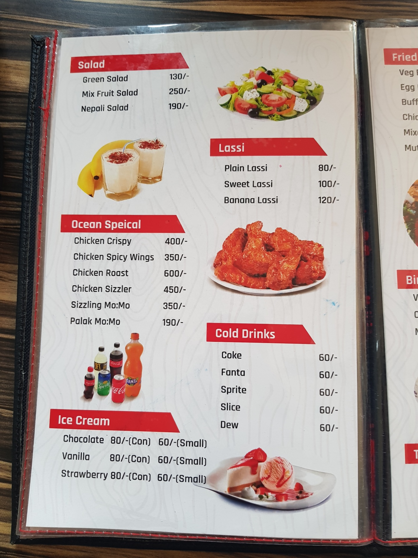 Ocean cafe menu 4