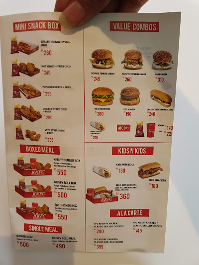 KKFC - Kumaripati menu 4