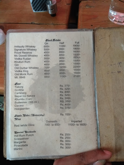 Ka:shi Cafe, Lounge & Bar Kirtipur menu 3
