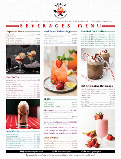 Koila Multi Cuisine Restaurant- Dovan Pool menu 1