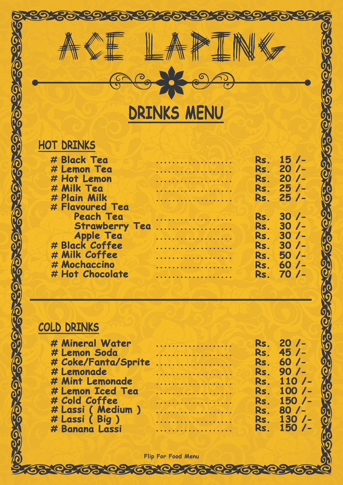 ACE Laping  menu 1