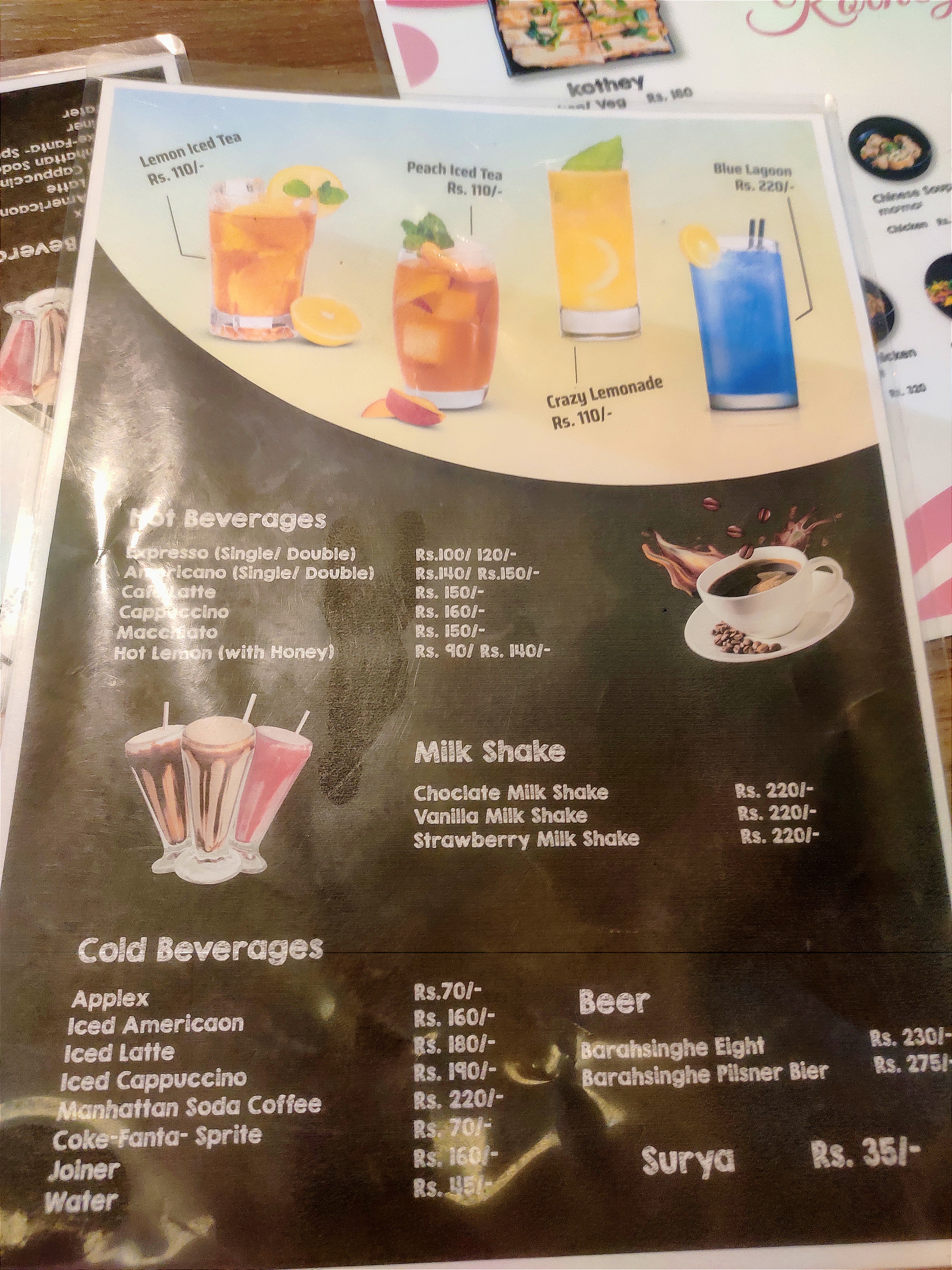 KOTHEYS Ombahal menu 2