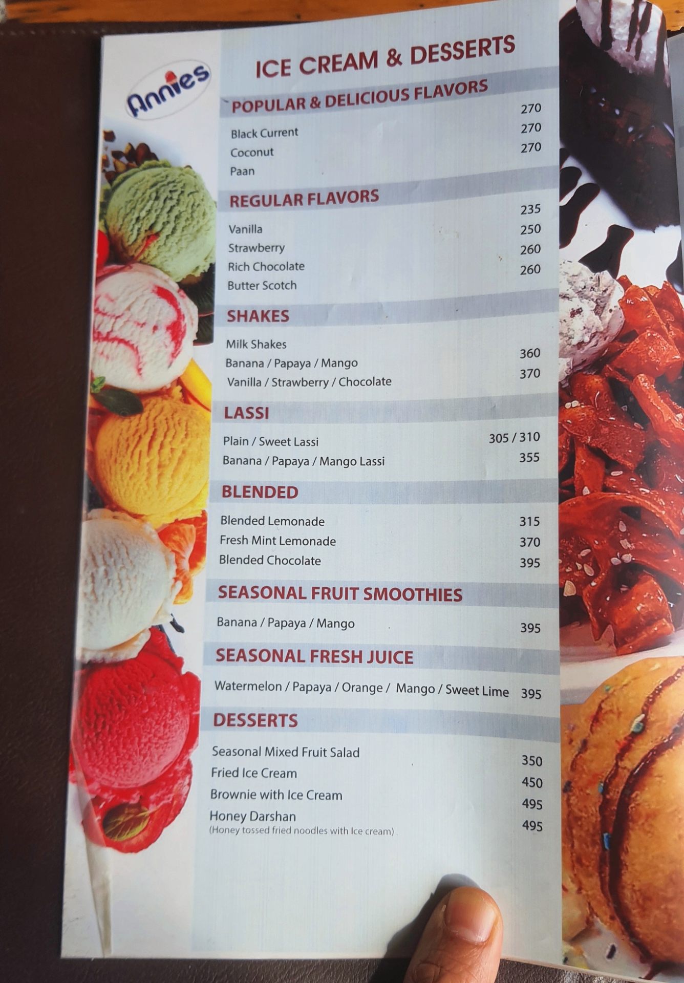 Alice Restaurant menu 2