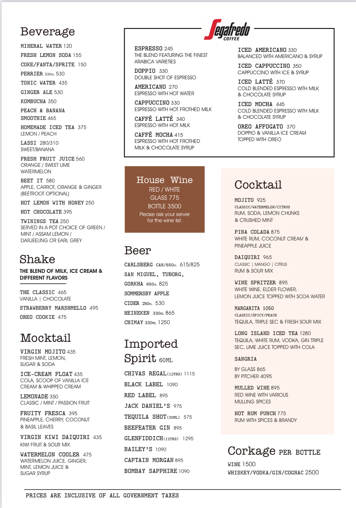 Roadhouse Cafe, Jhamsikhel menu 3