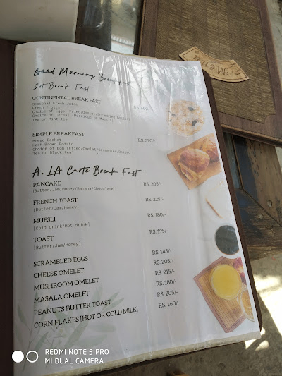 Vajra Cafe menu 1
