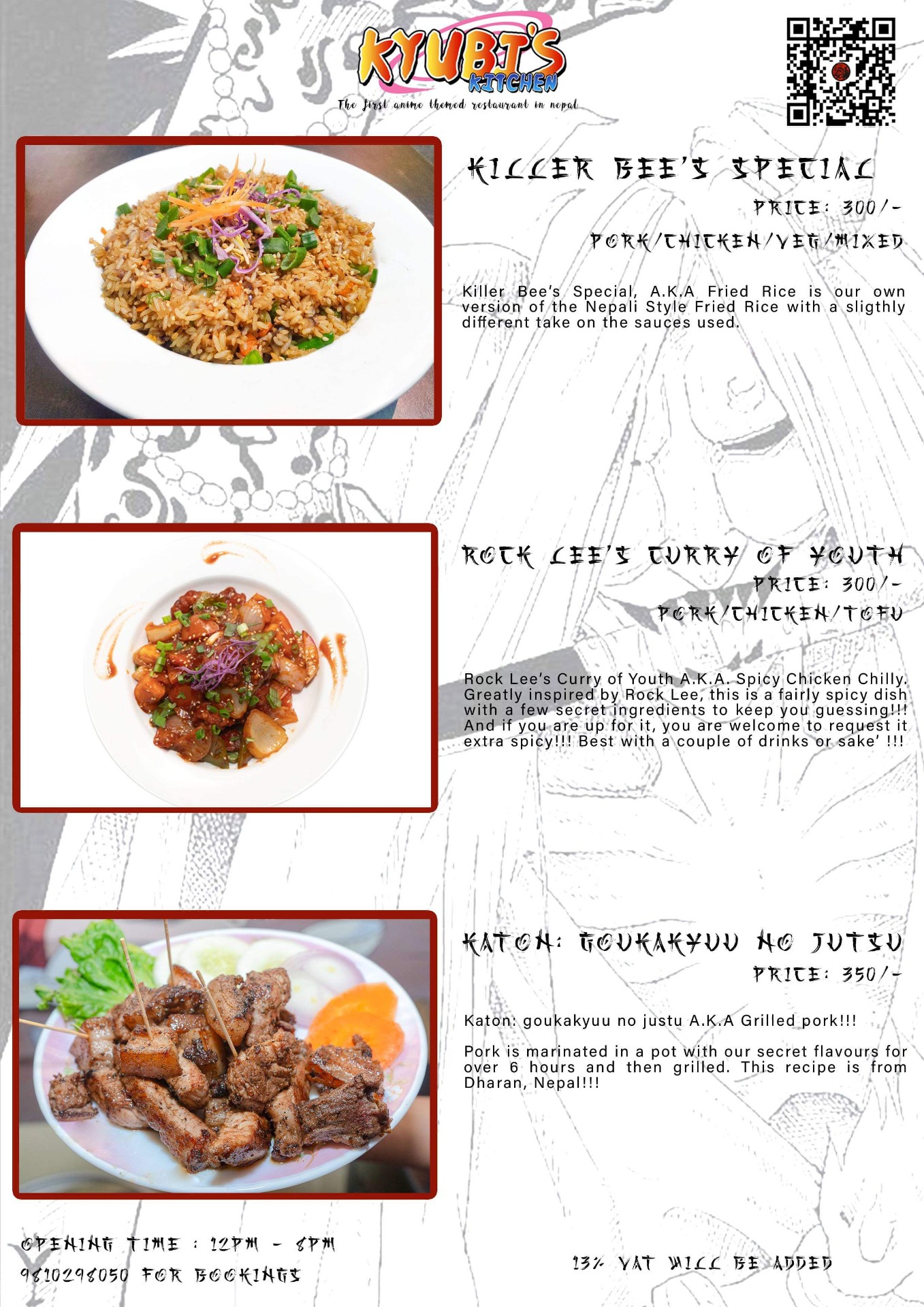 Kyubi’s Kitchen menu 3