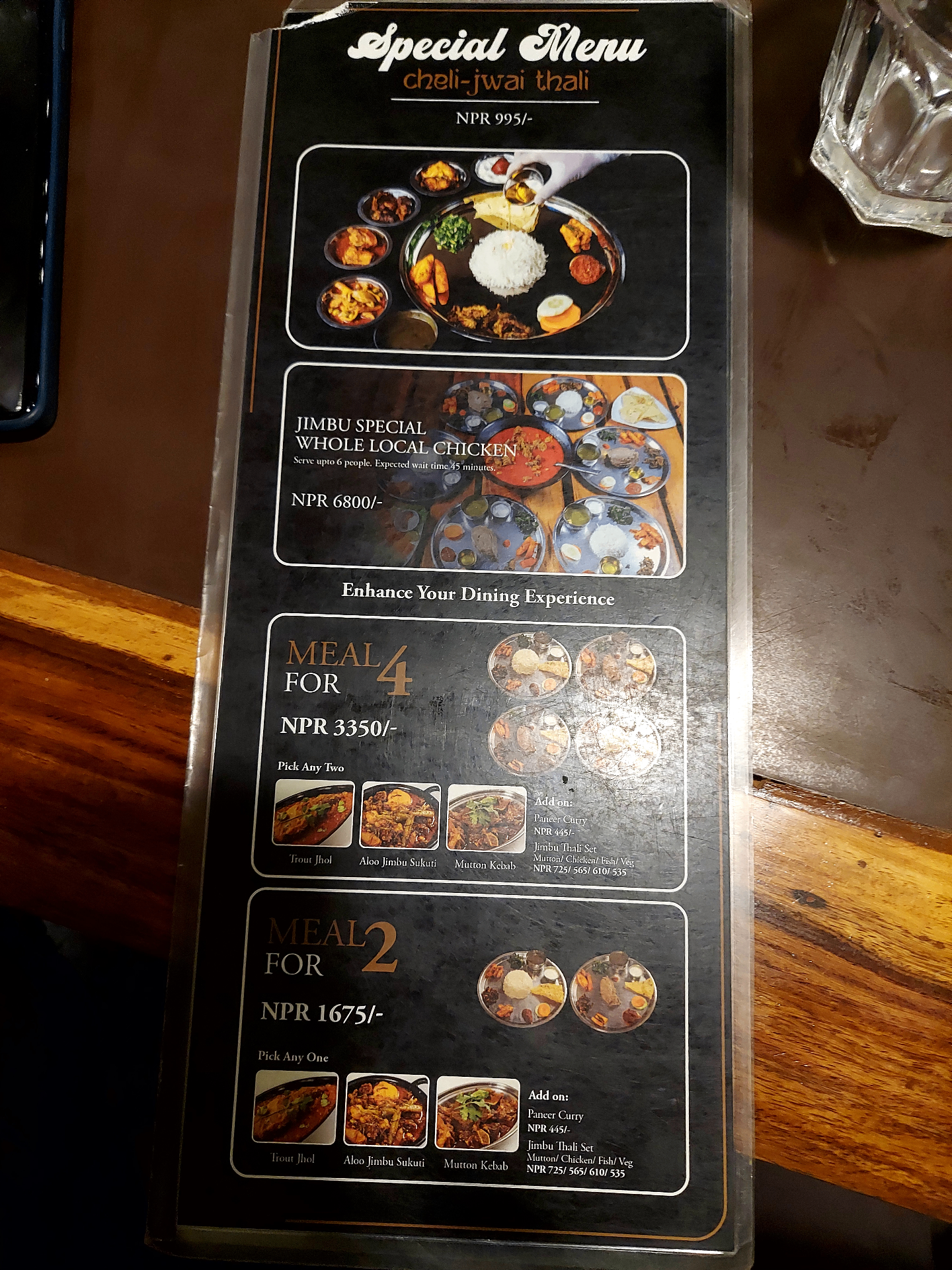 Jimbu Thakali by Capital Grill Jhamsikhel menu 1