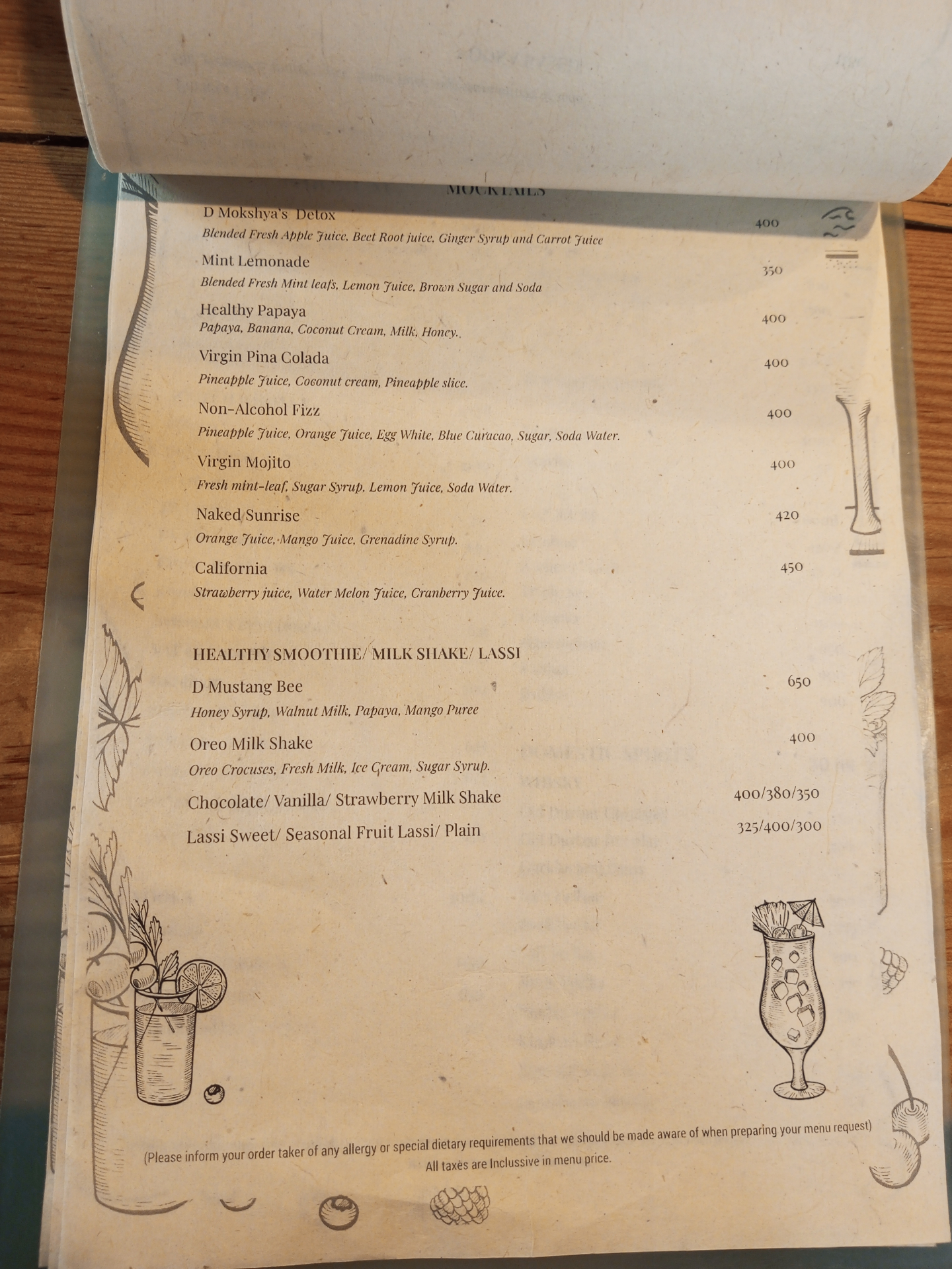 D Moksha Mustang Thakali menu 2