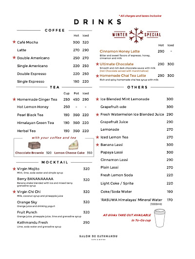 Salon de Kathmandu Cafe & Bistro menu 4