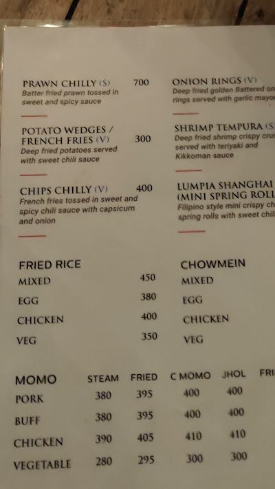 Sky park restaurant and cafe menu 2