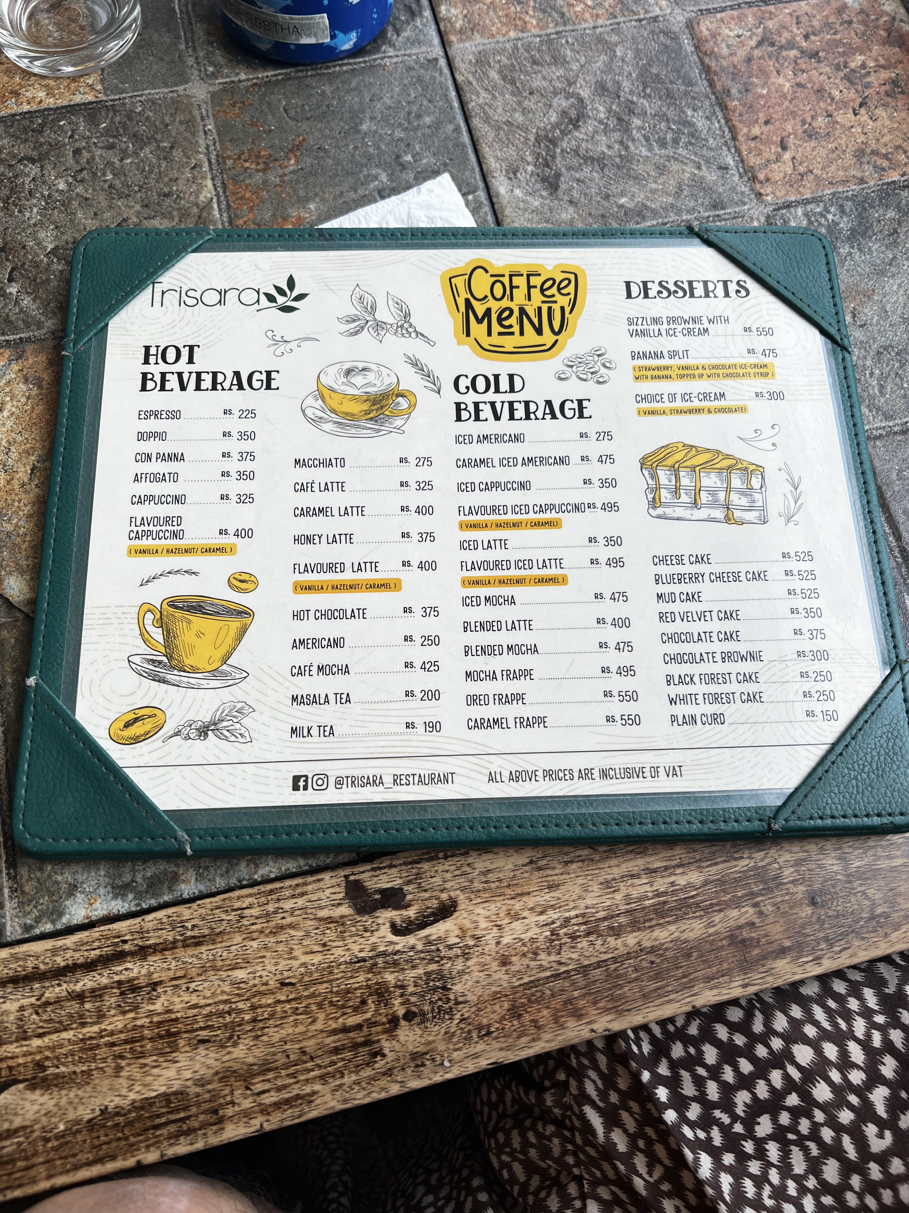 Trisara Durbarmarg menu 4