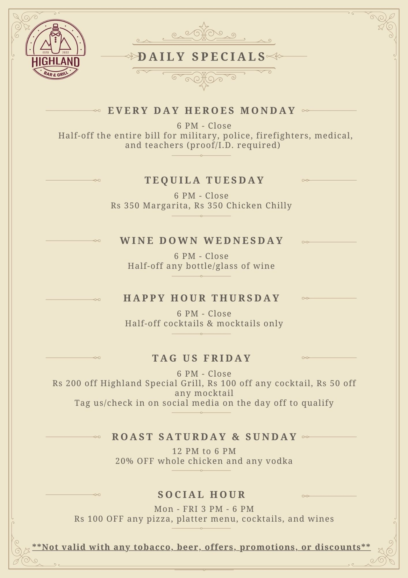 Yala Garden Cafe & Restro menu 3