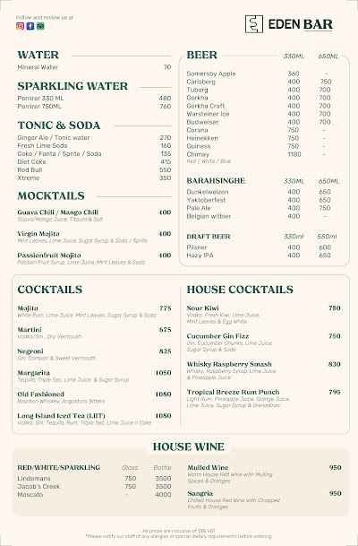 EDEN SANEPA menu 2