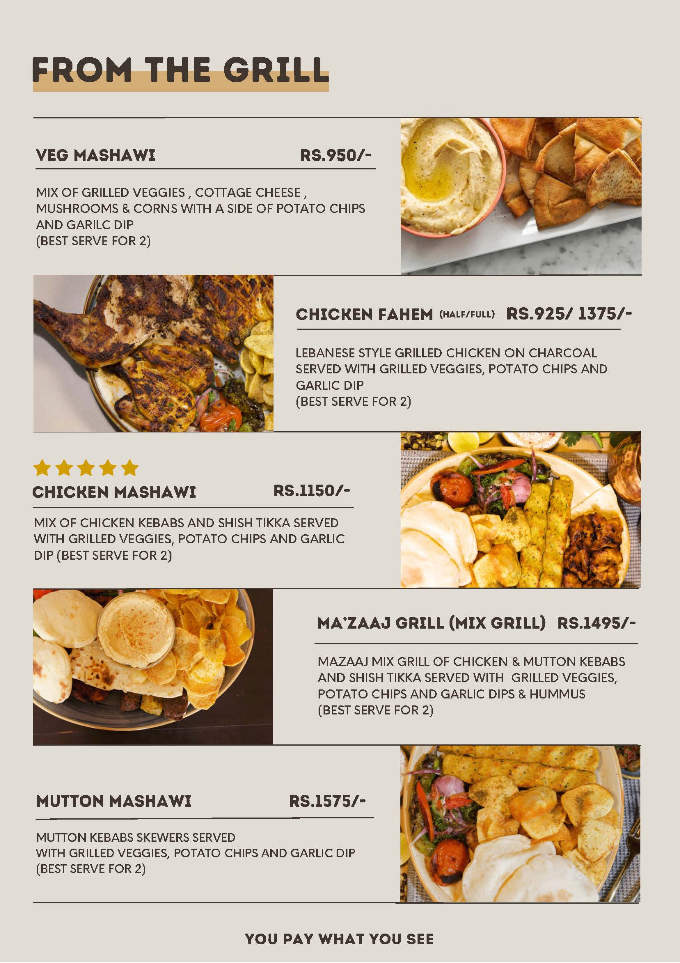 Mazaaj Hookah Lounge & Bar menu 4