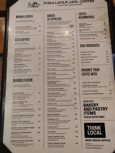 Himalayan Java - Baluwatar_menu_7