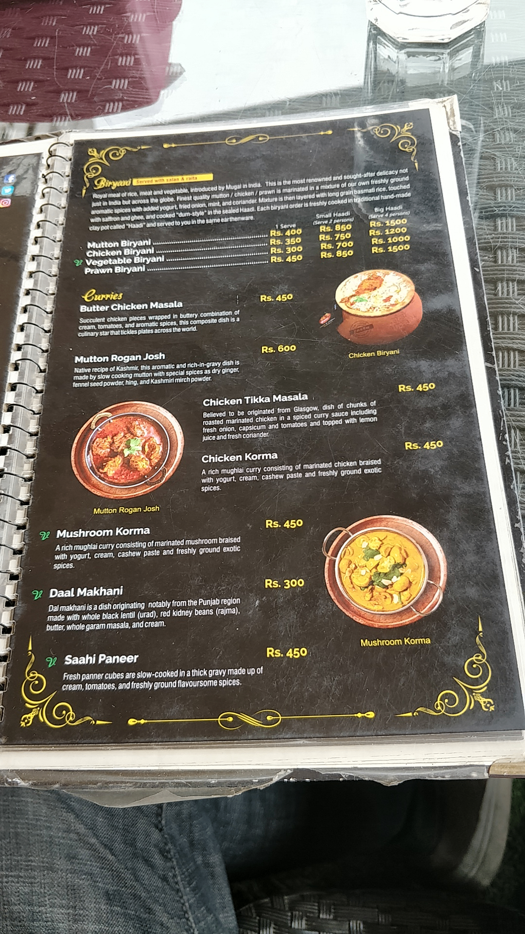 Haadi Biryani menu 4