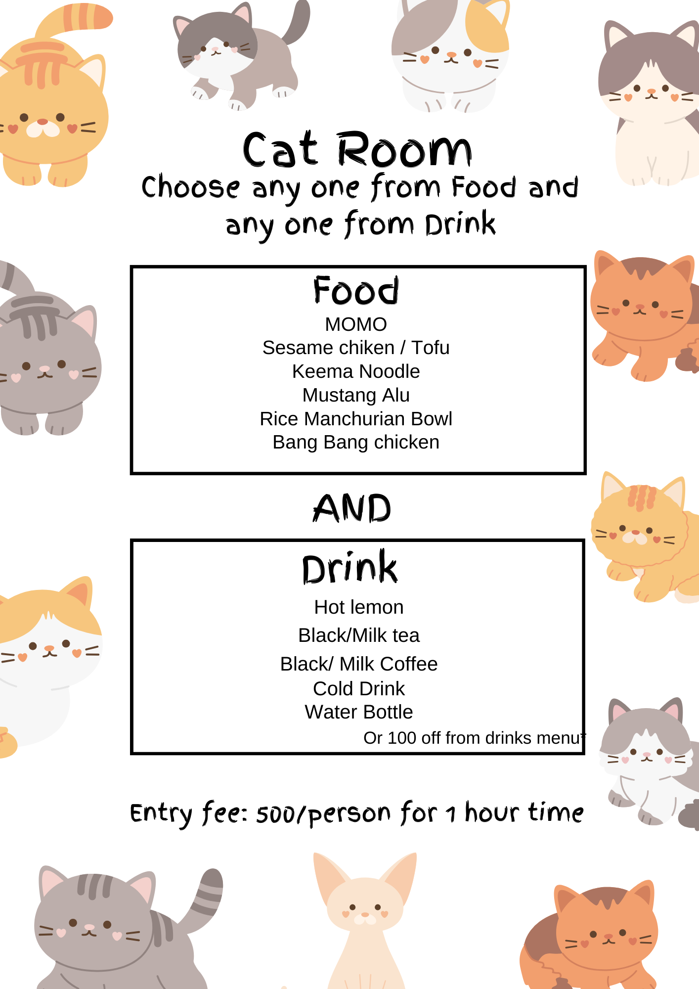 Cat Cafe Nepal menu 2
