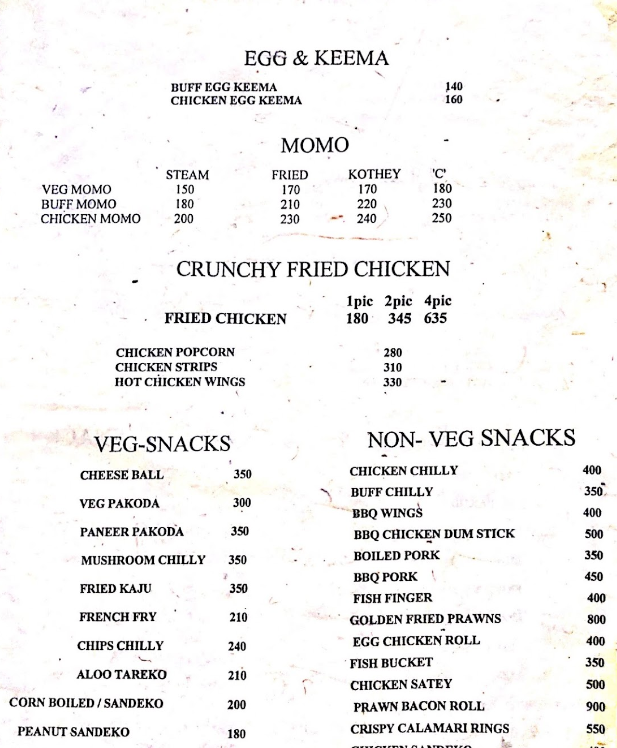 Steaks and Sizzlers by Momo Mazza menu 2