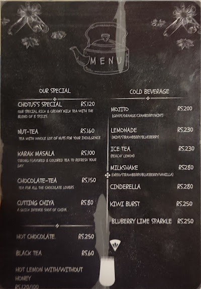 The Chiya Spot menu 3