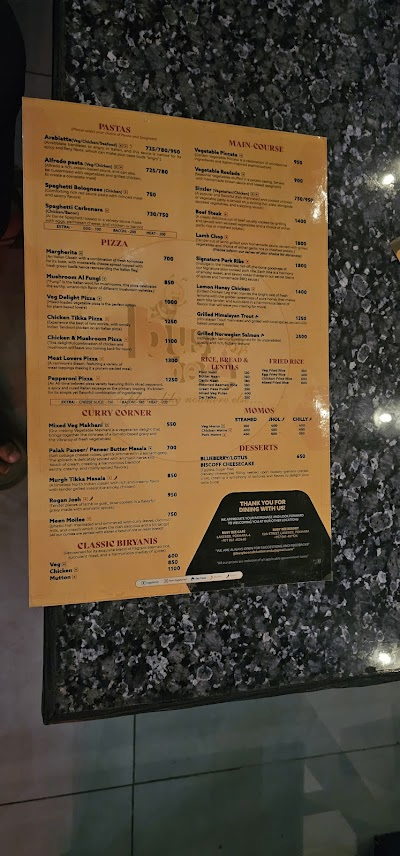 Busy Bee cafe Ktm menu 1