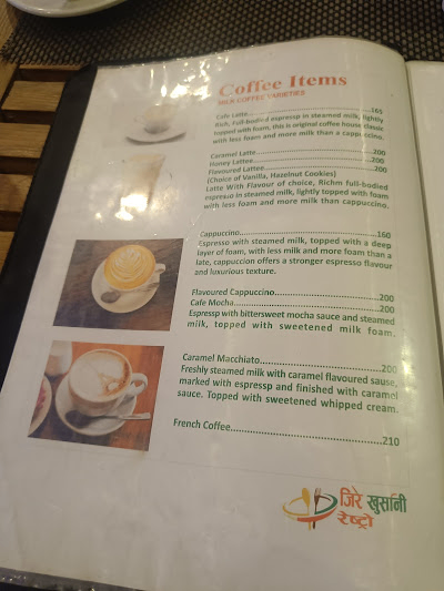 Jire Khursani Restro menu 1